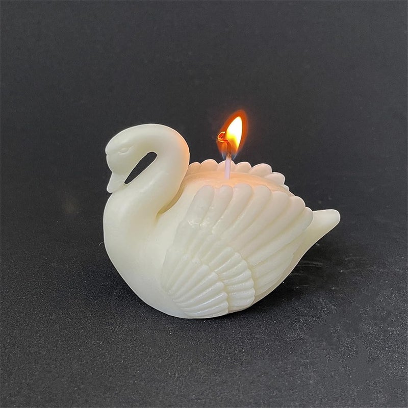 FirstTry Bird Candle Mold I 3D Fondant Swan Shape Silicone Epoxy Casting Mould I for DIY Handmade Ornament Cake Décor Aromatherapy Plaster Gypsum Soap Resin Art Craft Making Home Party Decoration - Image 3