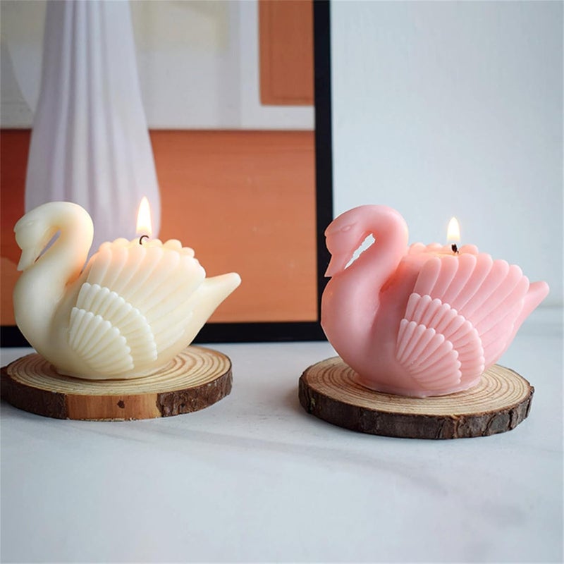 FirstTry Bird Candle Mold I 3D Fondant Swan Shape Silicone Epoxy Casting Mould I for DIY Handmade Ornament Cake Décor Aromatherapy Plaster Gypsum Soap Resin Art Craft Making Home Party Decoration - Image 5