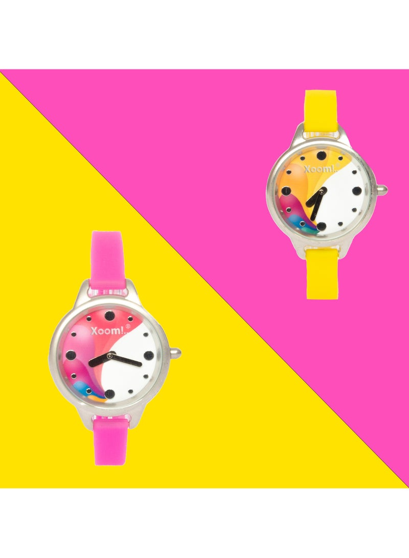 Xoom Women Wristwatch, 3 ATM Waterproof, Stainless Steel Case, Silicon Strap Durable - Image 5