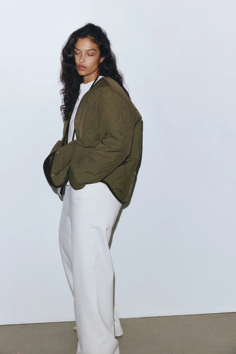 اتش اند ام جاكيت بتصميم مبطن