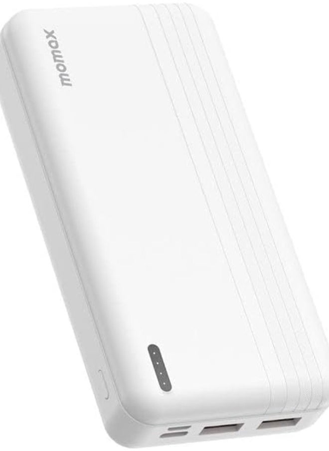 Momax - iPower PD 2 20000mAh Fast Charging portable battery pack (White) - Image 1