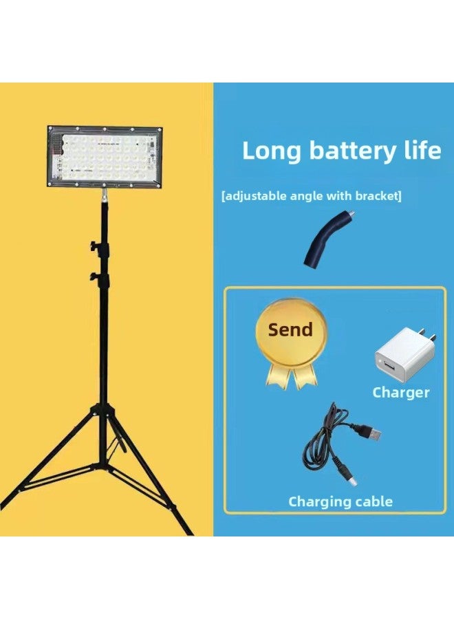 Generic Charging Light Night Market Stall Light LED Spotlight Camping Outdoor Live Light Light Retractable Light Stand Stall Light 