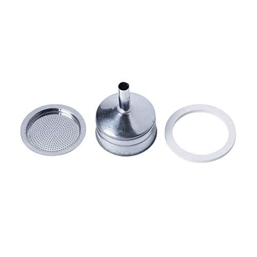 3d Creations Replacement Gasket, Filter Screen & Funnel Multi Cups Stovetop Coffee Percolator (14 Cups) - Image 1