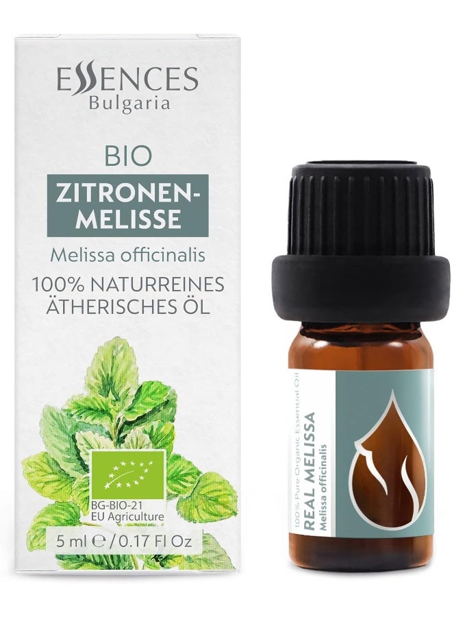 Essences Bulgaria Essences Bulgaria Organic Real Melissa Essential Oil, Lemon Balm Oil, 100% Pure and undiluted, Therapeutic Grade, from own Family Farm, Real Lemon Balm Oil (5ml) - Image 2