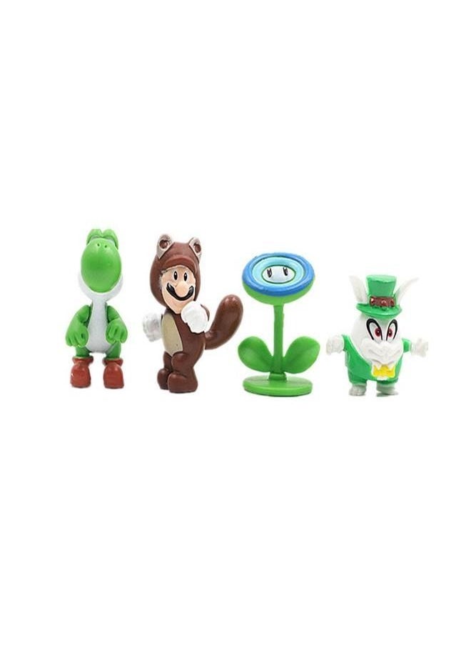 Generic - 48-Piece Mini Mario, Luigi, Yoshi, and Rosalina Toy Models Set - Amazing Miniature Super Mario Game Characters Collection (2-7cm) - Image 1