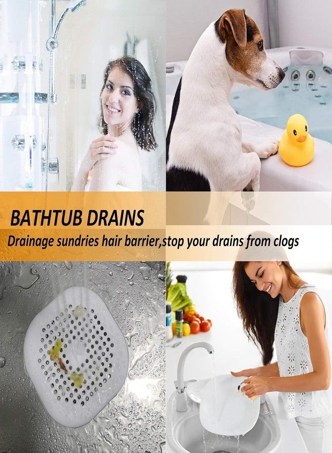 ARLICORPING Hair Drain Catcher,Square Drain Cover for Shower Silicone Hair Stopper with Suction Cup, Suit for Bathroom,Bathtub,Kitchen (4, Grey) - Image 5
