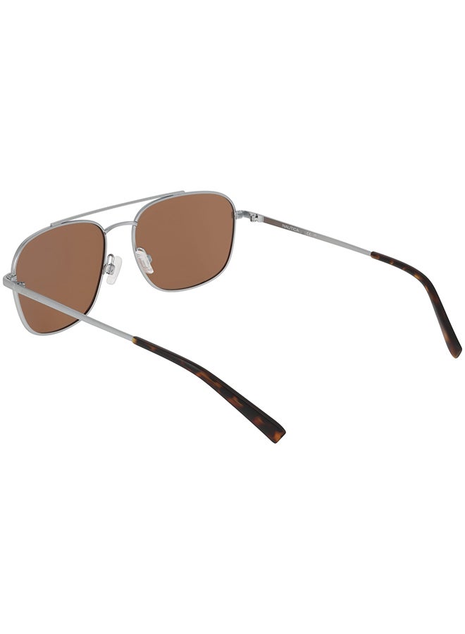 NAUTICA نظارات شمسية ناوتيكا معدنية كاملة الإطار N108SP 5717 (040) فضي غير لامع - Image 2