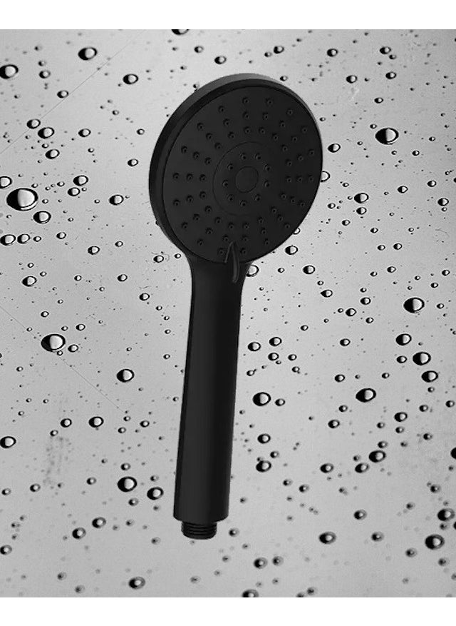 FAWER Faucet & Shower Full Black 5 Function Articulated Shower Set with Braided Hose - 409DB  - Image 2