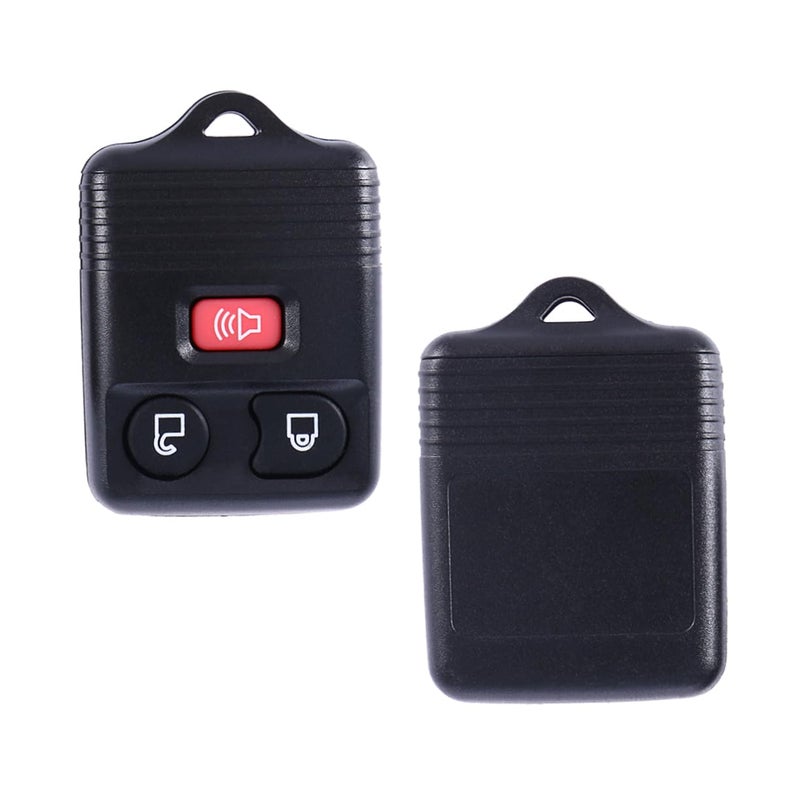 2Pcs Black Keyless Entry Remote Key Fob Clicker Transmitter Replacement for Vehicles - Image 2