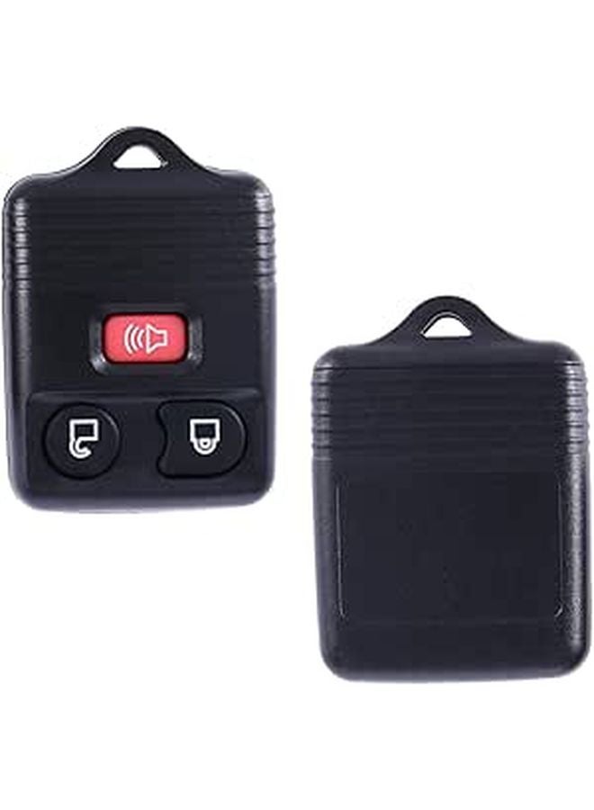 2Pcs Black Keyless Entry Remote Key Fob Clicker Transmitter Replacement for Vehicles - Image 1