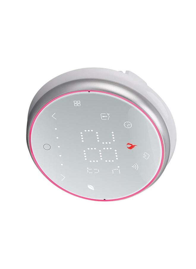 Thoraya Wireless WiFi Smart Thermostat LED Display Voice APP Control AC95~240V Energy Saving Smart Round Thermostat for Boiler Heating White  - Image 4