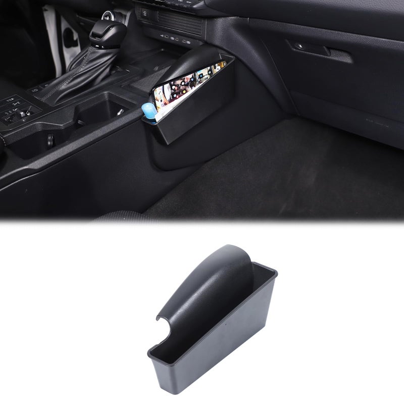 Heutamo Gear Shifter Console Side Storage Box Compatible with Toyota Land Cruiser 250 Prado LC250 J250 2024 2025 Accessories ABS Center Console Passenger Side Storage Tray OrganizerLeft Hand Drive