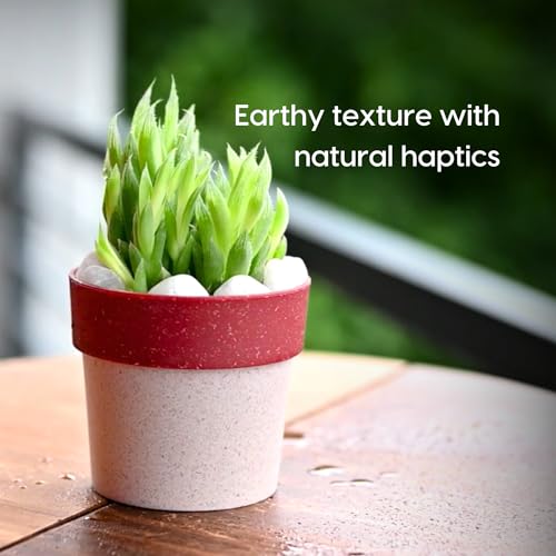 Eha Earth Friendly Ecopod 4 inch Small pots for Indoor Plants with 2 Growmix | Pack of 4 | Made with Bamboo Fibers |Table Top Planters for Home Decor and Office, Flower Pot for Living Room|Multicolor - Image 5