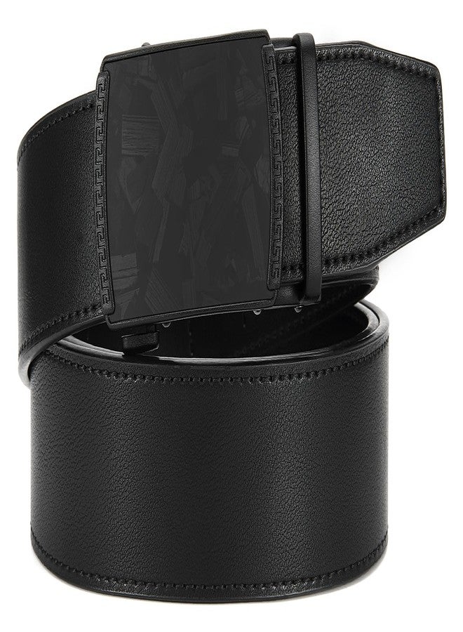 CHAOREN Mens Belt Leather Ratchet Belt - Customizable Fit, Effortless Style (35mm), Forged Texture / Black, 36-42W - Image 4