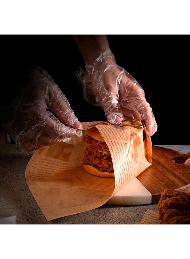 لفة ورق خبز غير لاصقة مقاومة للدهون، 5 أمتار × 30 سم، لتغليف الطعام، مناسبة للساندويتشات والبرغر والقلي والطهي في الفرن - Image 2