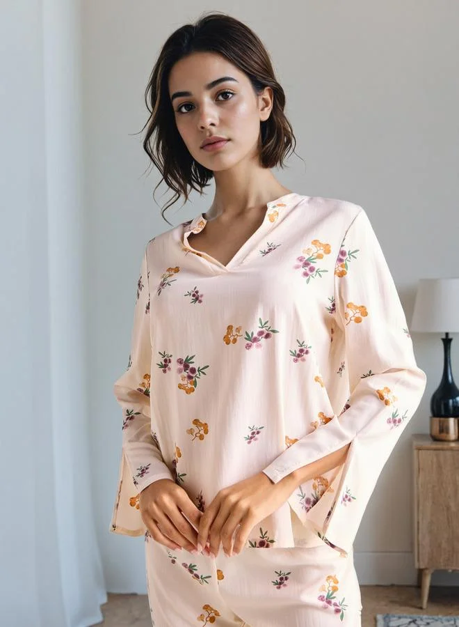 Splash FAV Floral Print Pyjama Set