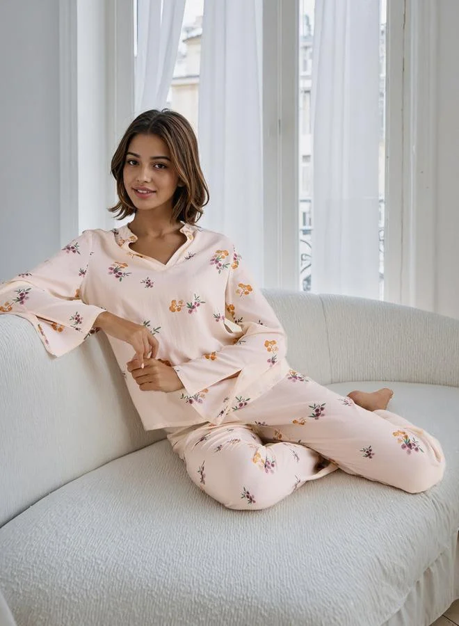 Splash FAV Floral Print Pyjama Set