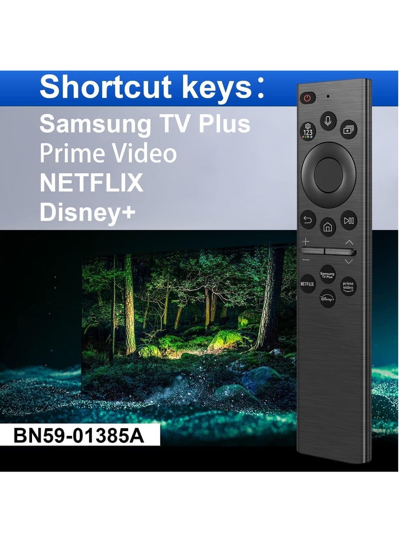 ELTRAZONE Voice Remote Control Replacement for Samsung Smart TV Remote Controller with Voice Function, Replacement for Samsung Crystal UHD QLED 4K 8K Smart TVs(2020/2021/ 2022) - Image 2