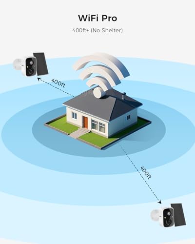 Hiseeu Security Cameras Wireless Outdoor, WiFi Pro 5G/2.4G Cameras for Home Security, Solar Powered, Motion Detection, 2-Way Talk, Color Night Vision, Compatible with Alexa, SD Card/Cloud Storage - Image 2