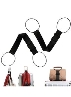 FASHION MANIA Elastic Fastening Belt for Luggage, Elastic Ring Luggage Binding Strap Adjustable Luggage Bag Fixing Clamping Strap, Universal Adjustable Suitcase Belts Luggage Strap (2PCS)  - Image 1