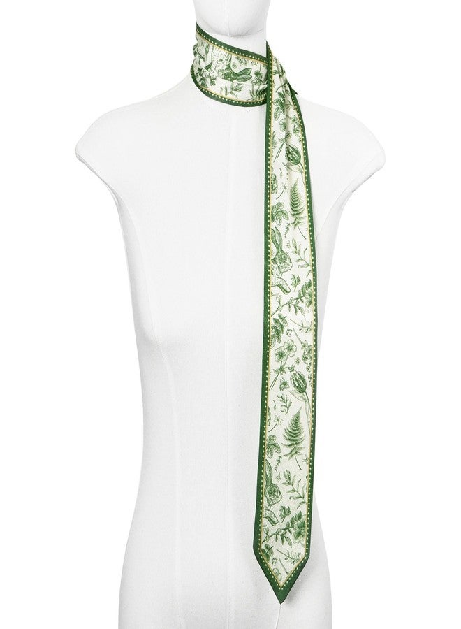 QIUTIMIY 1 Pack Purse Scarf Handbags Skinny Twill Hair Scarves Narrow Neck Scarf Band Women Fashion Accessories Bag Charms - Image 3