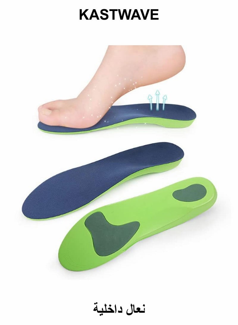 KASTWAVE Plantar Fasciitis Orthotic Insoles, Memory Foam Insoles (Men 38-42.5/ Women 37-42) - Image 1