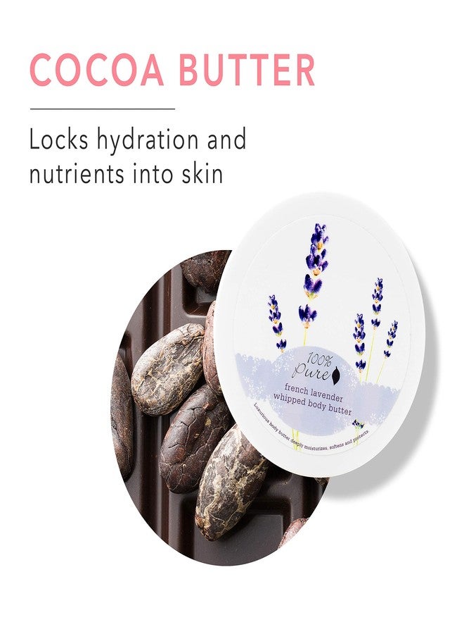 100 % Pure 100% PURE French Lavender Whipped Body Butter, Body Lotion for Dry Skin, Made with Shea Butter, Cocoa Butter, Moisturizing Body Cream, Natural Lotion - 3.4 oz - Image 4