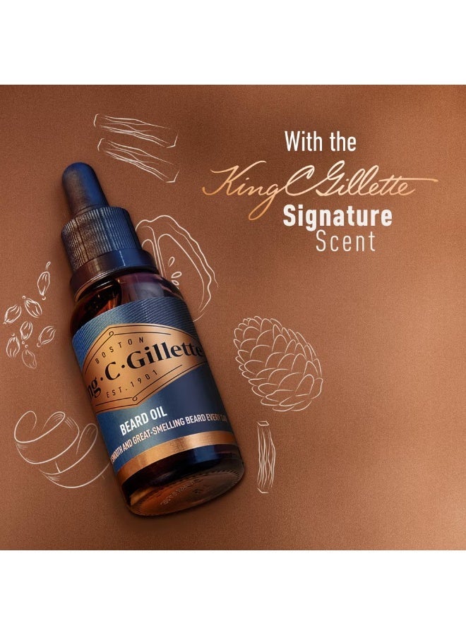 King C. Gillette BEARD OIL TOUCHABLY SMOOTH AND GREAT- SMELLING DEARD EVERY DAY 30ML - Image 4