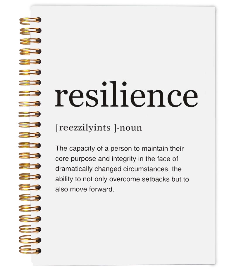 Ecezatik Inspirational Notebook,Inspirational Journal,Inspirational Journal for Women Men Writing,Resilience Spiral Notebook 8.3×5.5 Inch - Image 1