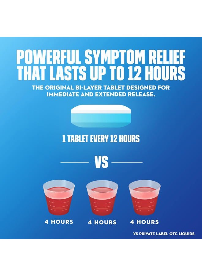 MUCINEX 12 Hour 1200mg Maximum Strength Guaifenesin Chest Congestion & Mucus Relief, Guaifenesin Expectorant Aids Mucus Removal, Chest Decongestant for Adults, Dr Recommended, 42ct Tablets - Image 4