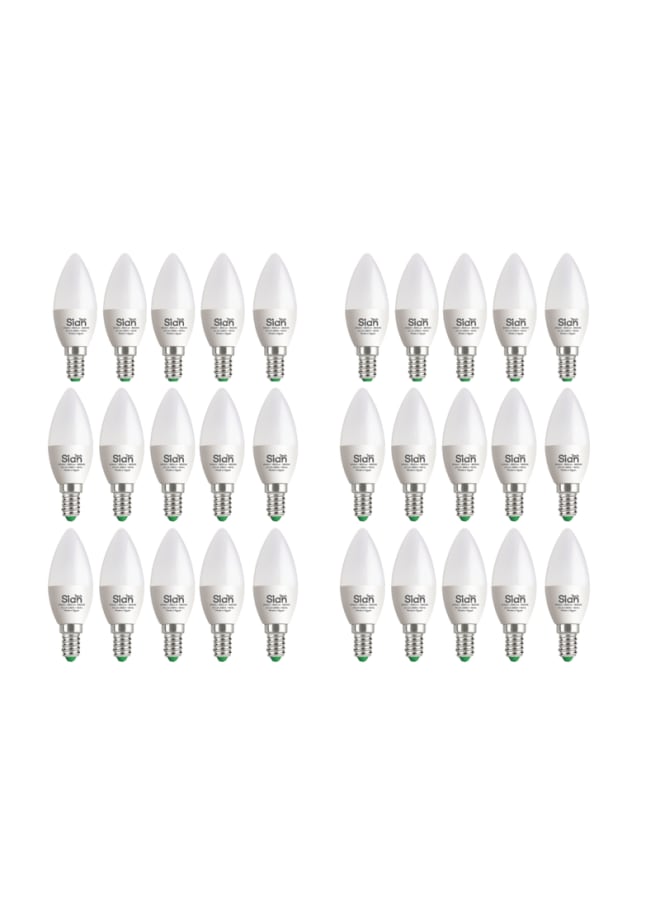 Sian Tech LED candle 6W 30pcs warm 3years warrantee 3000K - Life time 25000h - 650LM - Image 3