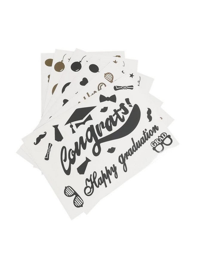 Efay 2024 Graduation Party Supplies Balloon Sticker 6 Pcs Paster for Balloons, Grad Party Decoration Balloon Decal Congrats Grad Class of 2024 Decor - Image 3