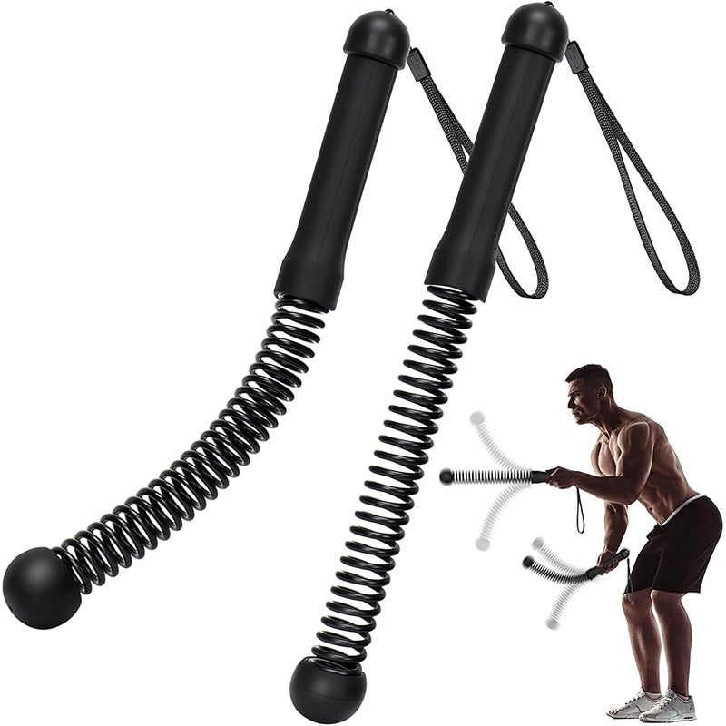 TRELC Ropeless Battle Rope, 2PCS Portable Battle Ropes for Home Gym, HIIT, Strength, Quiet Cordless Training Rope, Weighted Workout Ropes Versatile Fitness Equipment for Home, Travel, Men Women - Image 1