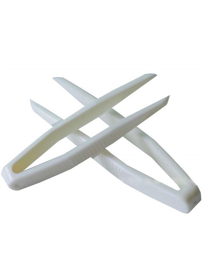 Teensery - 20 Pcs Mini Plastic Tweezers Clips Portable Eyelid Tape Sticker Tweezer Makeup Tool for Contact Lenses Double Eyelid Stickers Facial Masks - Image 1