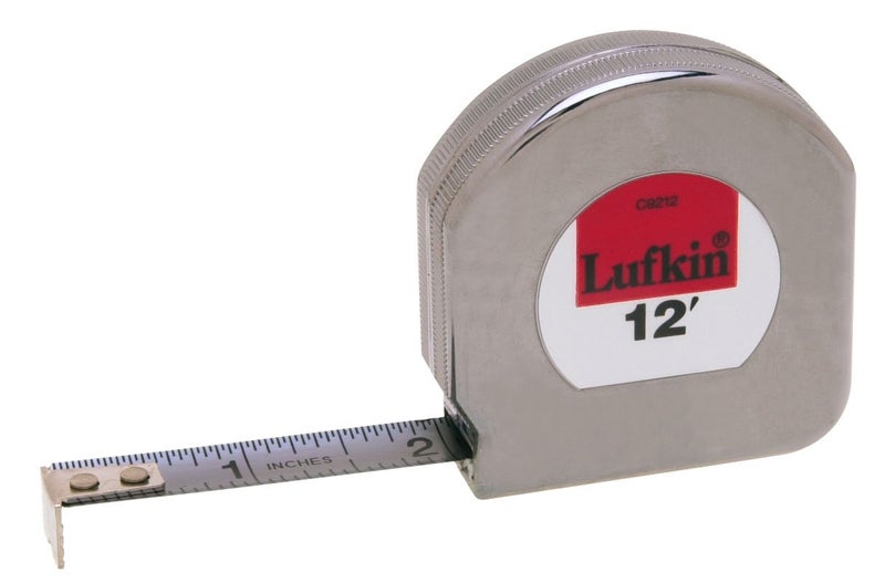 Lufkin Crescent Lufkin 1/2" x 12' Mezurall Chrome Clad A8 Tape Measure - C9212 - Image 3