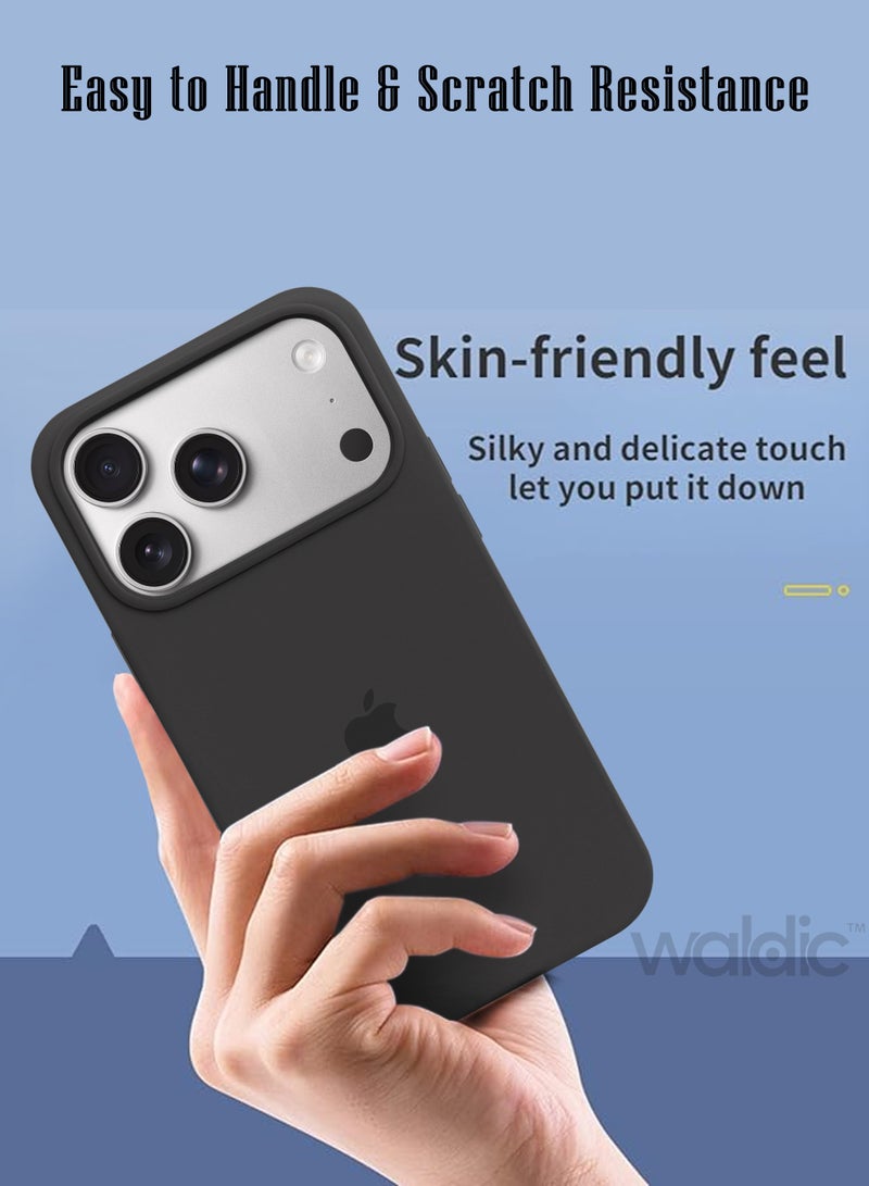 Waldic Apple iPhone 17 Pro Max Premium Case | Premium Silicone Case Cover Designed for Apple iPhone 17 Pro Max | Apple iPhone 17 Pro Max Case Camera and Drop Protection Thin Protective Back Cover Case for Apple iPhone 17 Pro Max - Stone Grey - Image 4