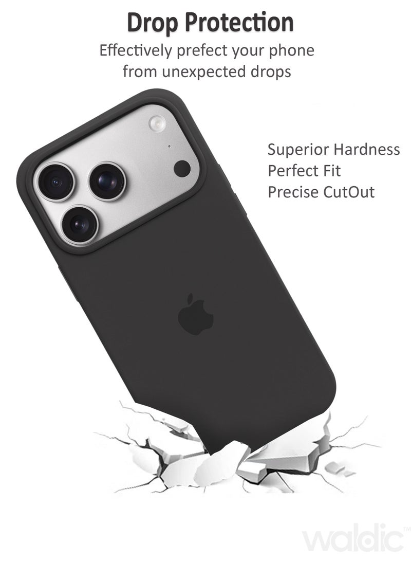 Waldic Apple iPhone 17 Pro Max Premium Case | Premium Silicone Case Cover Designed for Apple iPhone 17 Pro Max | Apple iPhone 17 Pro Max Case Camera and Drop Protection Thin Protective Back Cover Case for Apple iPhone 17 Pro Max - Stone Grey - Image 3