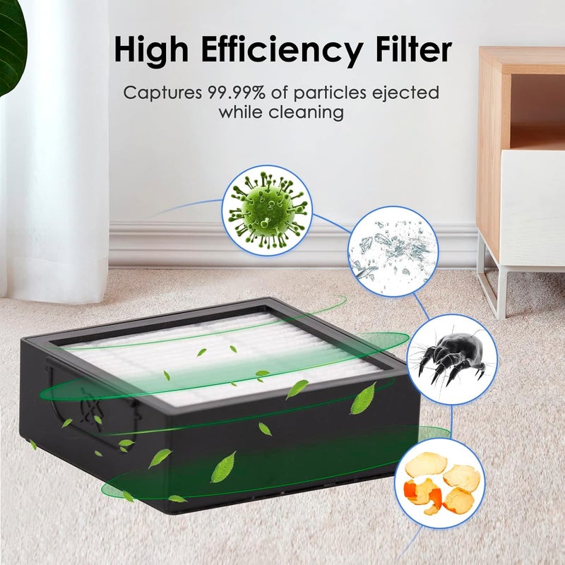 BRUVISH (4 Pack) Replacement HEPA Filter Compatible with iRobot Roomba Combo j5+/ Combo j5/ Combo J7+ plus/Combo j9+ Robotic Vacuum HEPA Filters Kit(ONLY FOR Combo J series) - Image 5