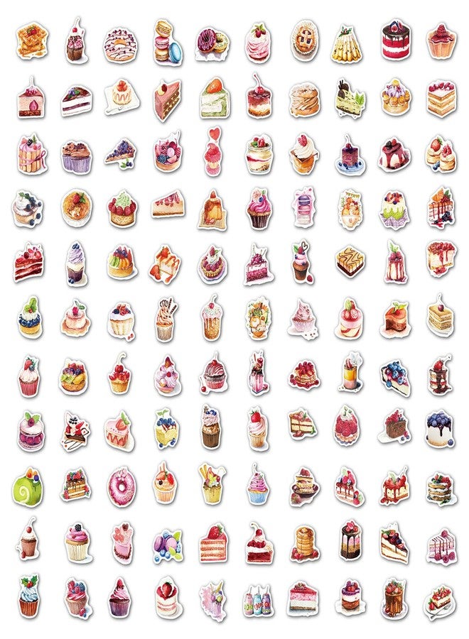 MAXLEAF Cake Theme Stickers - 100PCS Vintage Coffee Theme Waterproof Stickers for Decoration Planner Phone Case Scrapbook Coffee Journals Decoration - Image 3