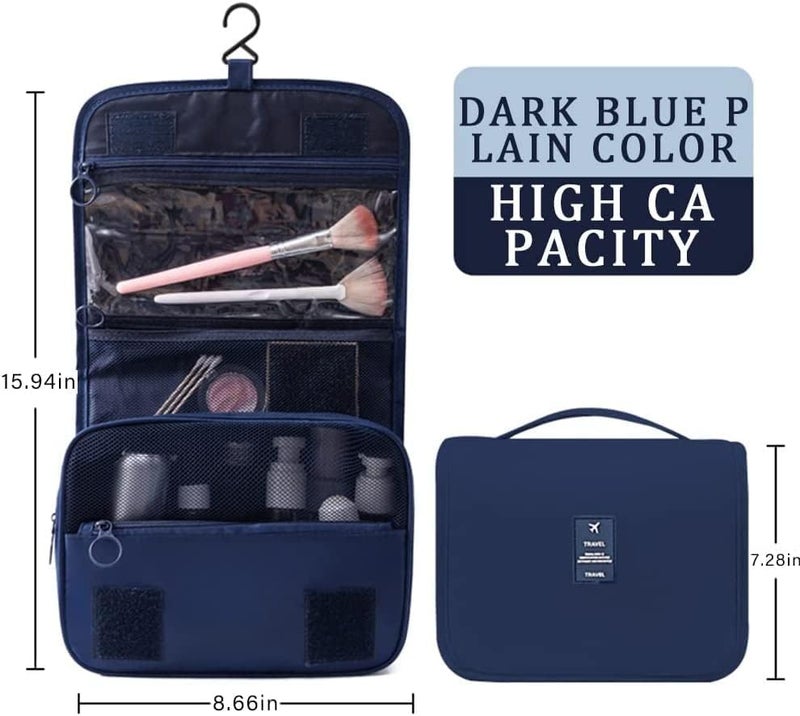 TAGUDA Multi-Function Travel Hanging Toiletry Bags Cosmetic Bag Makeup Bag for Women, Men (BLUE) - Image 4