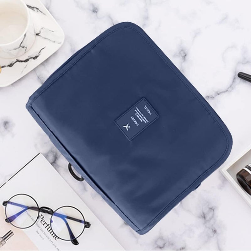 TAGUDA Multi-Function Travel Hanging Toiletry Bags Cosmetic Bag Makeup Bag for Women, Men (BLUE) - Image 2