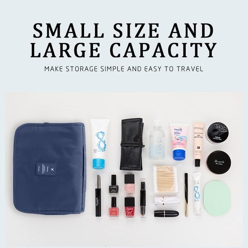 TAGUDA Multi-Function Travel Hanging Toiletry Bags Cosmetic Bag Makeup Bag for Women, Men (BLUE) - Image 3