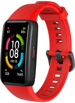 Tagomoon Silicone Cord Strap with Buckle Compatible with Huawei Band 6 Smart Bracelet 