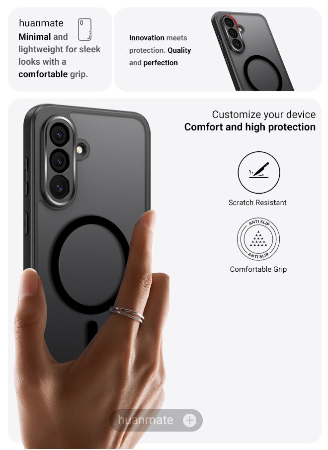 2 in 1 Samsung Galaxy A26 Magsafe Protection Pack - Ultra Clear Shockproof Case & Edge-to-Edge Screen Protector, 360 Degree Protection, Back Cover & Screen Protector for Samsung Galaxy A26