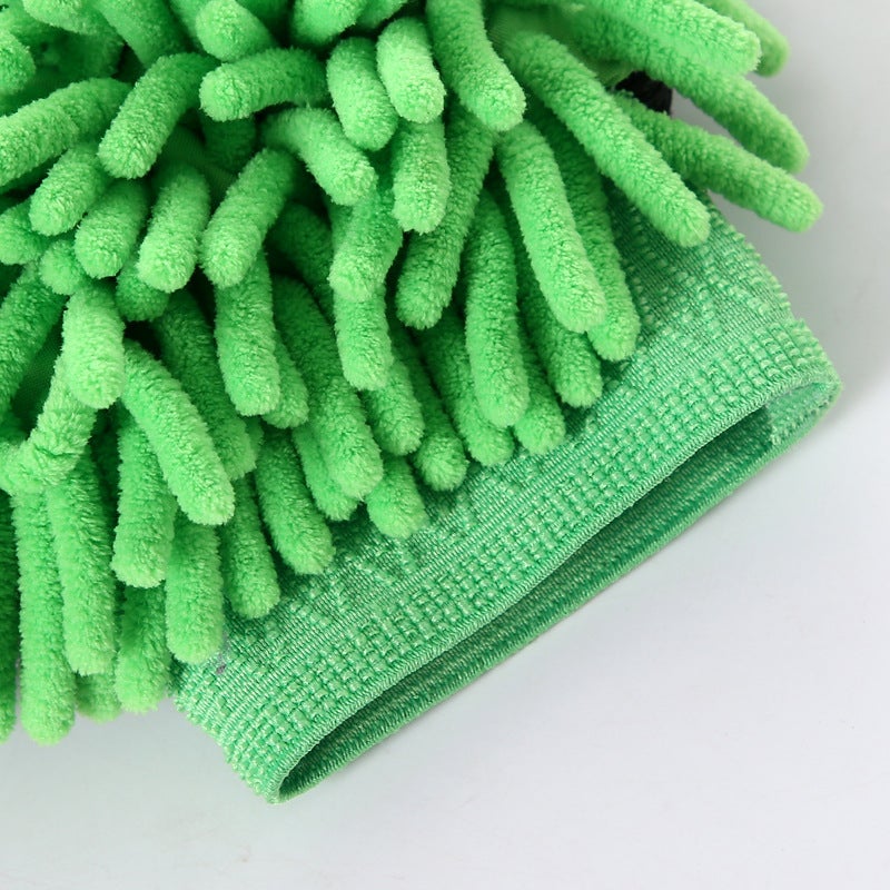 Xin Snobbish Thickened Chenille Car Wash Gloves Coral Fleece Foaming Gloves Long Fleece Single-Sided Double-Sided Car Wipe Gloves - Image 4
