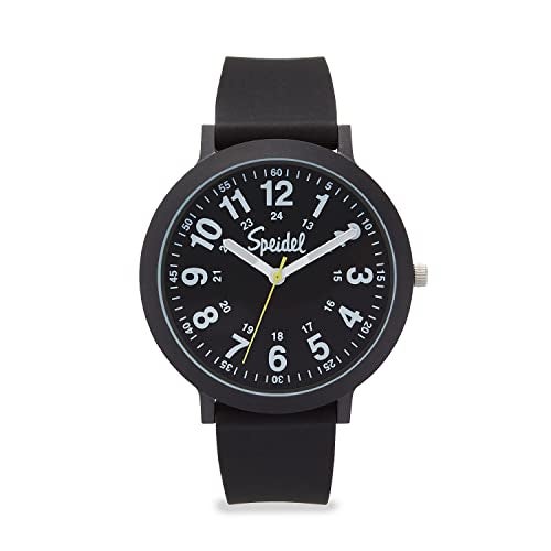 Speidel Eco Color Pop Recyclable Plastic Watch with 18mm Recyclable Silicone Strap - Black - Image 1