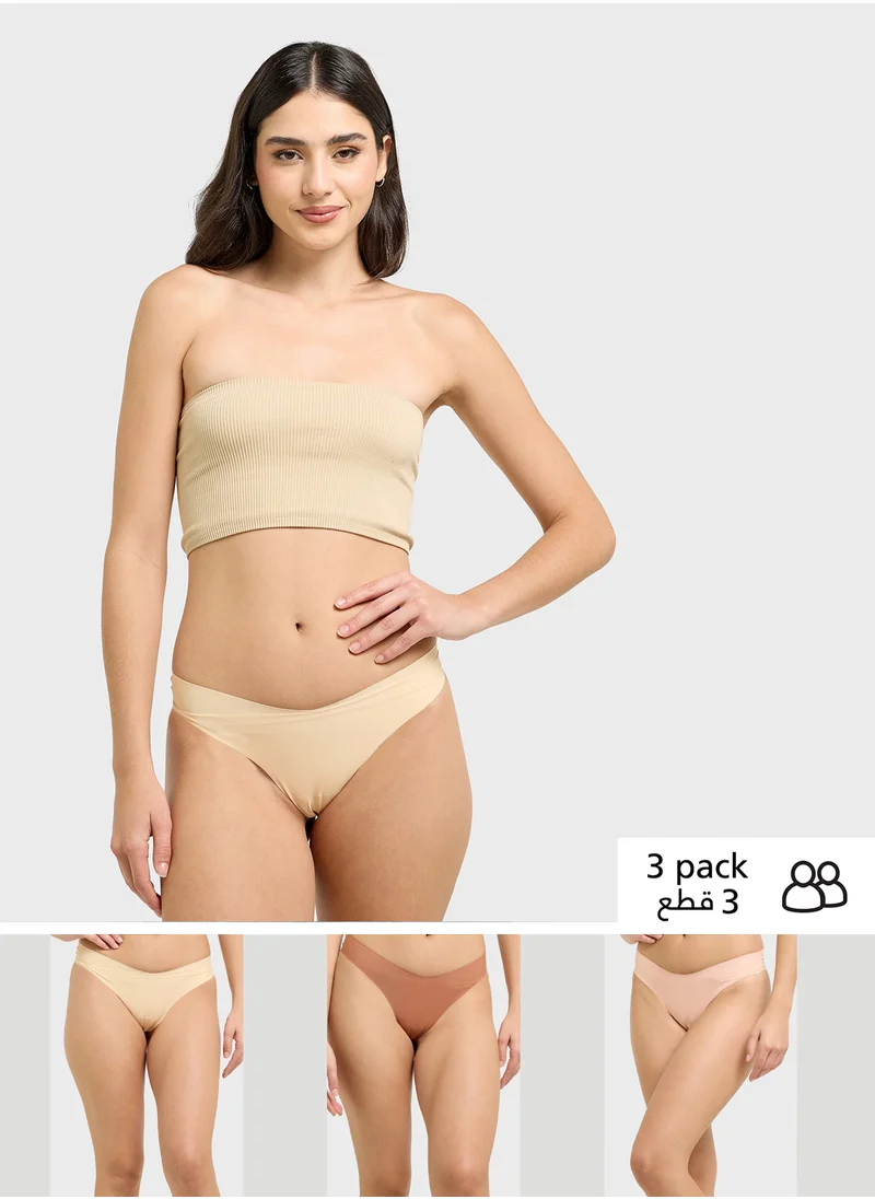 Ginger 3 Pack Seamless Bikini Brief