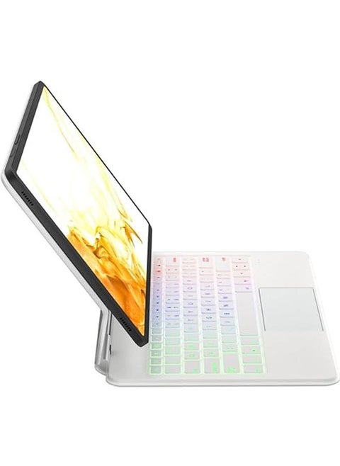 Magnetic Keyboard Case for Galaxy Tab S9 11"/Tab S8 11"/Tab S7 11" Keyboard Case with Backlit Touchpad, Floating Cantilever Stand, Backlit Keyboard