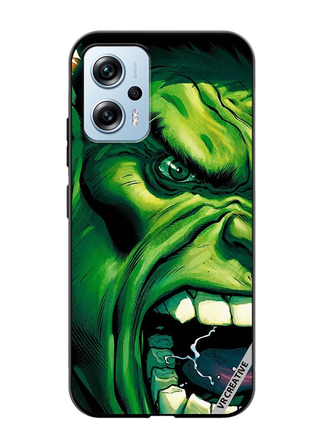 VR CREATIVE Protective Case Cover For Xiaomi Poco X4 GT Hulk Face Design Multicolour - Image 1