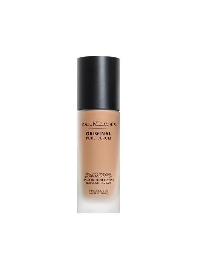 كريم أساس سائل طبيعي مشع من bareMinerals Original Pure Serum SPF 20 Light Cool 2.5، 30 مل - Image 1